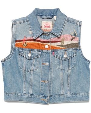 Levi's Ceruleanblaues, Gekürztes-Gilet