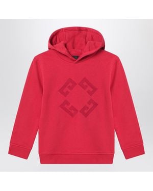 Givenchy Burgundy Hoodie With Embroidered Logo