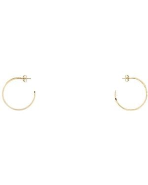 Givenchy Metal Tape Earrings - White