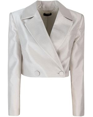 Liu Jo Champagne Ritagliato Blazer - Bianco