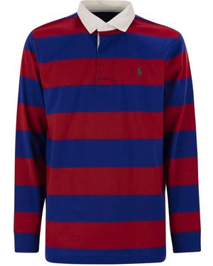 Polo Ralph Lauren Maglie Di Rugby A Maniche Lunghe - Rosso