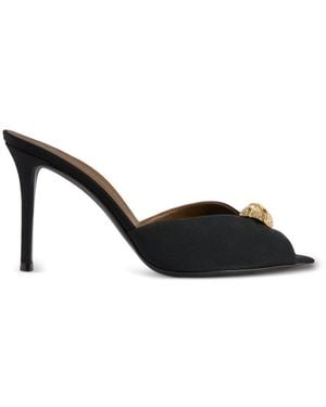 Giuseppe Zanotti Intriigo Leder-Pantoletten - Schwarz
