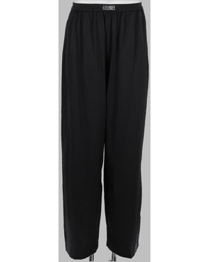 MM6 by Maison Margiela Relaxed Elastic-Waist Trousers - Black