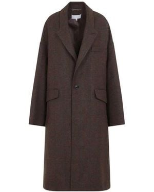 Maison Margiela Oversized Wrap Coat - Brown