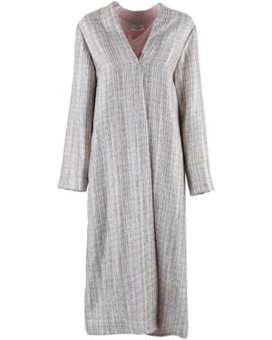 forte_forte Spolverino Lurex Natte' Leggero - Gris