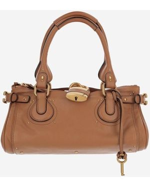 Chloé Paddington Leather Bag - Brown