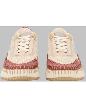 Chloé Platform Lace-Up Trainers - Pink