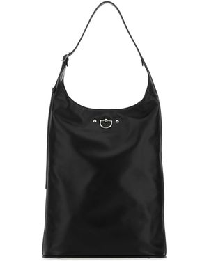 DURAZZI MILANO Nappa Cavalry Shoulder Bag - Black