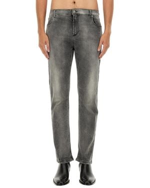 Balmain Regular Fit Jeans - Gray