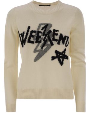 Weekend by Maxmara Wochenende Max Mara Kansas Cashmere Garnpullover - Grau