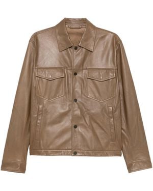 Emporio Armani Blouson Jacket - Brown