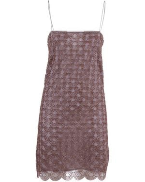ROTATE BIRGER CHRISTENSEN Scallop Sequin Mini Dress Gull (Regular Fit) - Purple