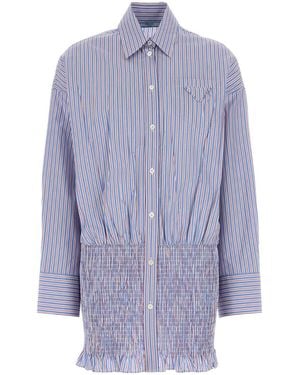 Prada Regular Stripes Shirt - Purple
