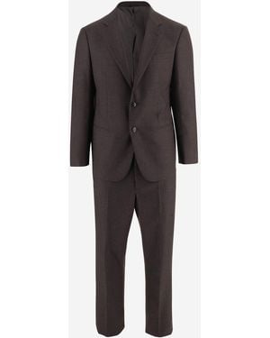 Giorgio Armani Wollanzug - Grau