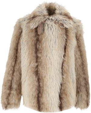 Bully Veste en fausse fourrure Woman - Neutre
