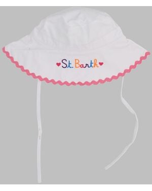 MC2 Saint Barth Dottand Kids Cotton Bucket Hat - Pink