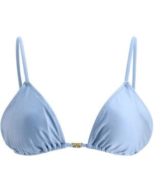 Ganni "Blue String" Bikini Top - Blau