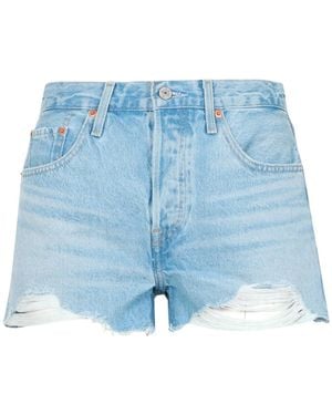 Levi's Korte Broek Licht Denim - Blauw