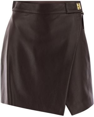 Elisabetta Franchi Mini Skirt - Brown