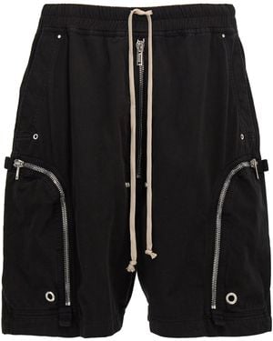 Rick Owens Cotton Shorts - Black