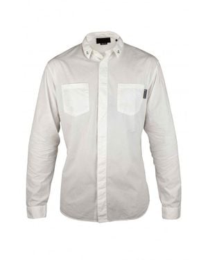 Philipp Plein Diamond Cut Cotton Shirt - White