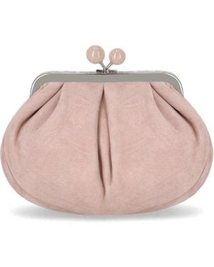 Weekend by Maxmara Pasticcino Valois Small Pink Clutch