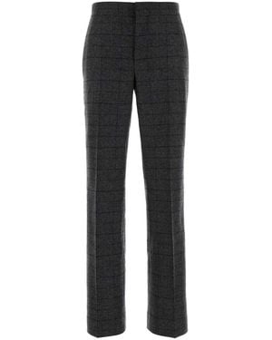 Moschino Embroidered Virgin Wool Pants For - Black