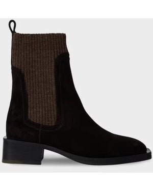 Paul Smith Damesschoen Matola Donkerbruin Suede - Zwart