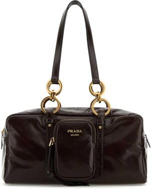 Prada Leather Handbag - Black