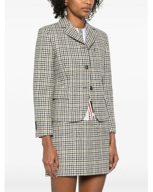 Thom Browne High Break Exposed Catch Vent Sportcoat - Grey
