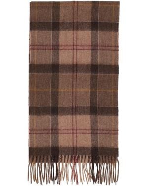 Barbour Bufanda de tartán - Marrón