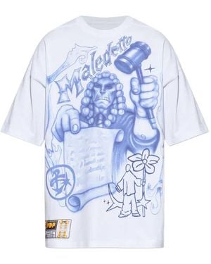 PDF Printed T Shirt - Blue