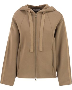 Max Mara Omelia Baumwoll-Kapuzenpullover - Braun
