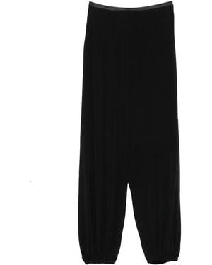 Emporio Armani Wide-Leg Trousers - Black