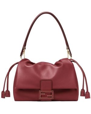 Fendi Medium "Baguette Mom" Bag - Red