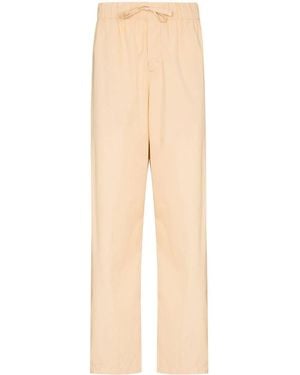 Tekla Cotton Poplin Pyjamashose - Natur