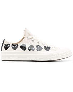 COMME DES GARÇONS PLAY Multi Heart Chuck Taylor All Star '70 Low Trainers - White