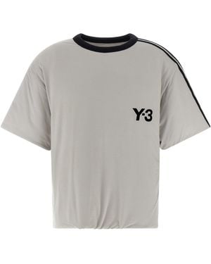 Y-3 " gepolstertes" T-Shirt - Grau