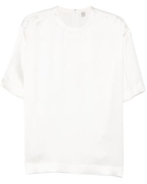 TOTEME Satin T-Shirt - White