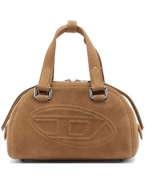 DIESEL Mini Bowling Handbag With Adjustable Strap - Brown