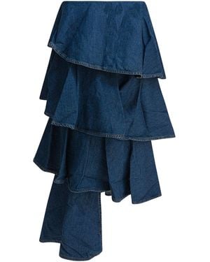 Alaïa Spiral Skirt - Blue
