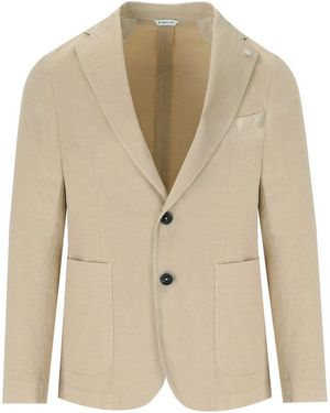 Manuel Ritz Single Breasted Jacket - Natural