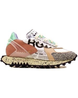 RUN OF Racha de zapatillas múltiples - Blanco