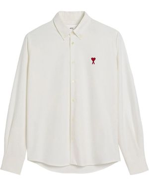 Ami Paris De Coeur Cotton Shirt - White