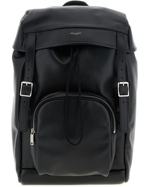 Saint Laurent Lederrucksack - Schwarz