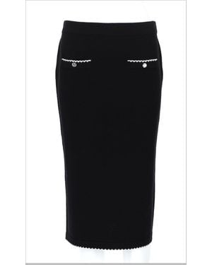 Tory Burch Skirt Smerlata Wool - Black