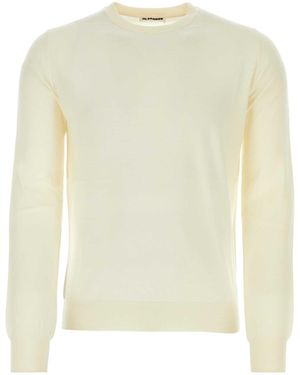 Jil Sander Ivory Wool Jumper - White