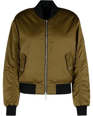 Moose Knuckles Elchknöchel 'Jet' grüne Polyester -Bomberjacke