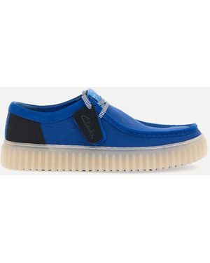 Clarks Torhill Lo Kobaltblaue Schnürschuhe