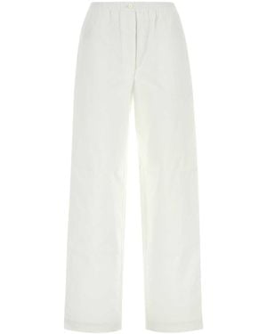 Miu Miu Poplin Pyjama Pant - White